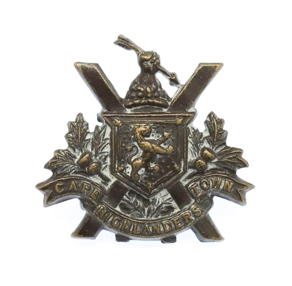 South African Cape Town Highlanders Collar Badge