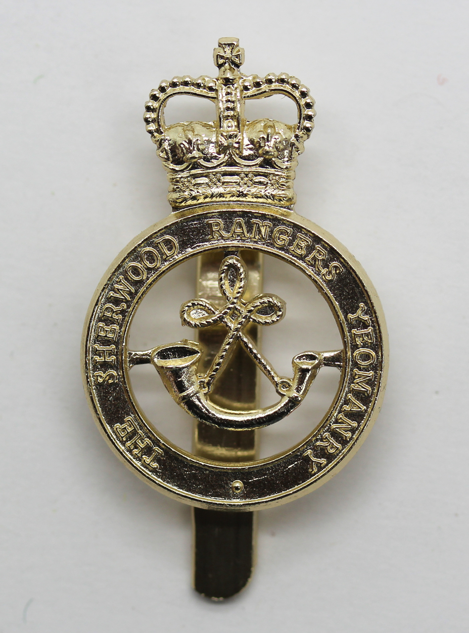 Sherwood Rangers Yeomanry Anodised (Staybrite) Cap Badge