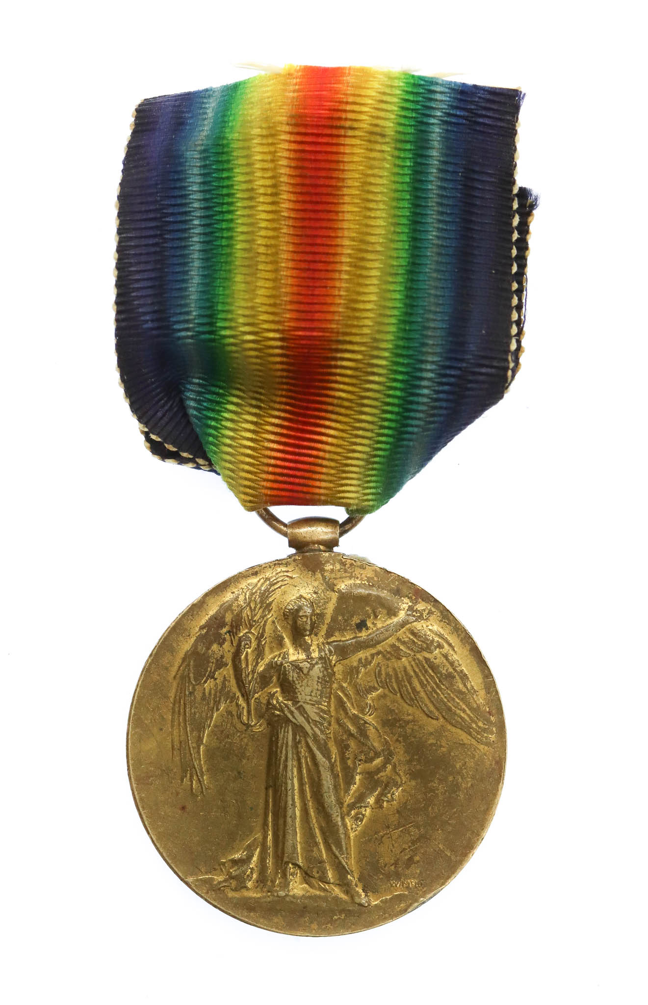 WW1 Victory Medal - Pte. F. Feather, Royal Army Medical Corps