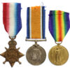 WW1 1914-15 Star Medal Trio - Pte. W.E. Eggatt, York & Lancaster Regiment