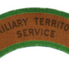 Auxiliary Territorial Service A.T.S. (AUXILIARY TERRITORIAL/SERVICE) WW2 Printed Shoulder Title
