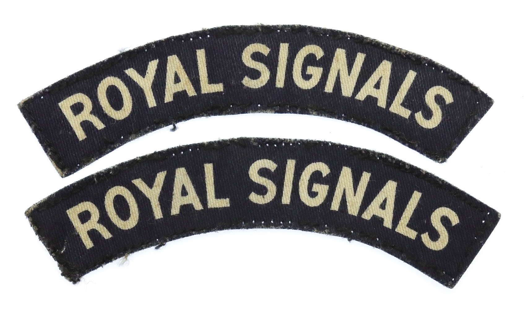 Pair of Royal Signals (ROYAL SIGNALS) Printed Shoulder Titles