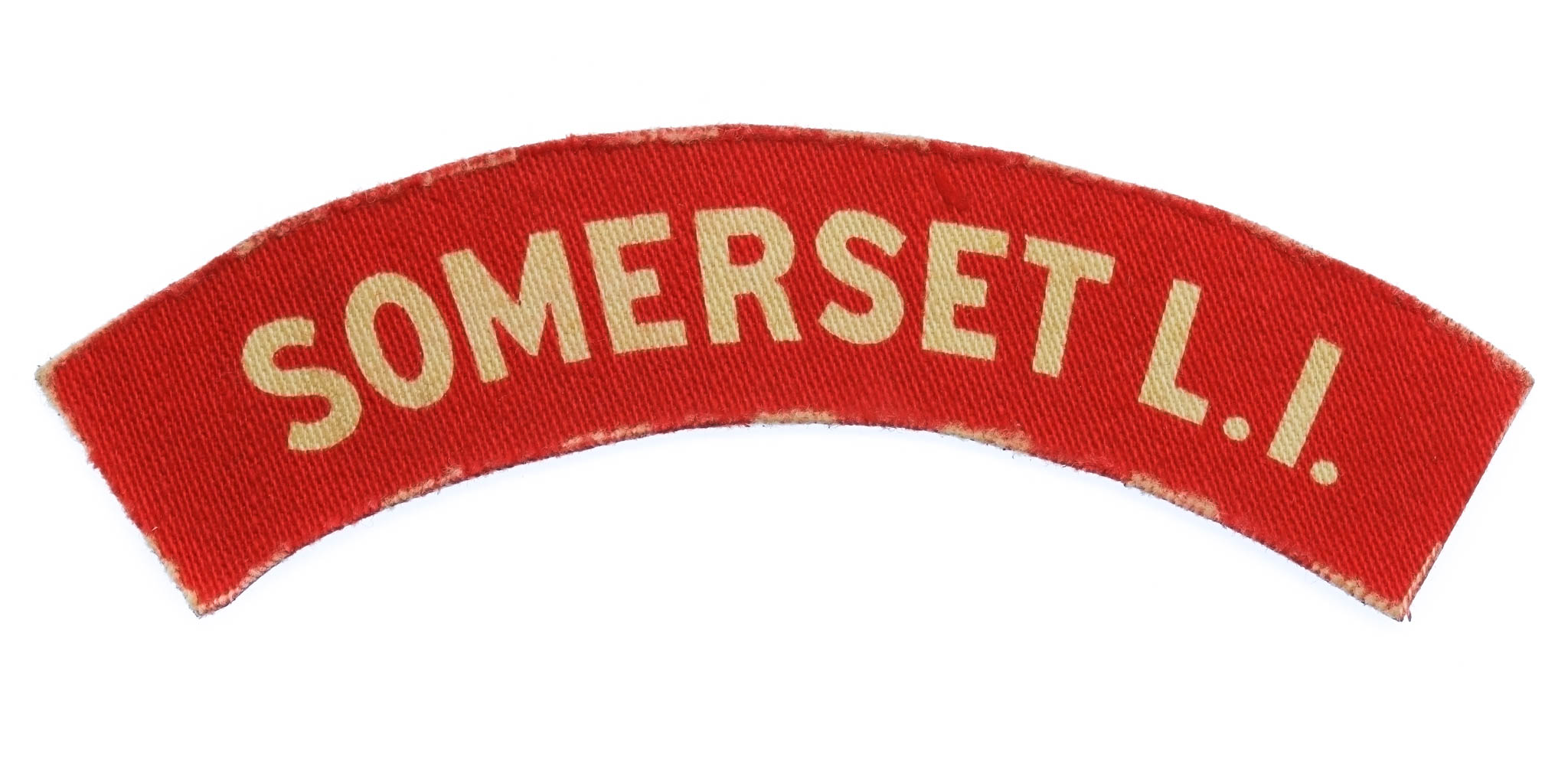 Somerset Light Infantry (SOMERSET L.I.) WW2 Printed Shoulder Title
