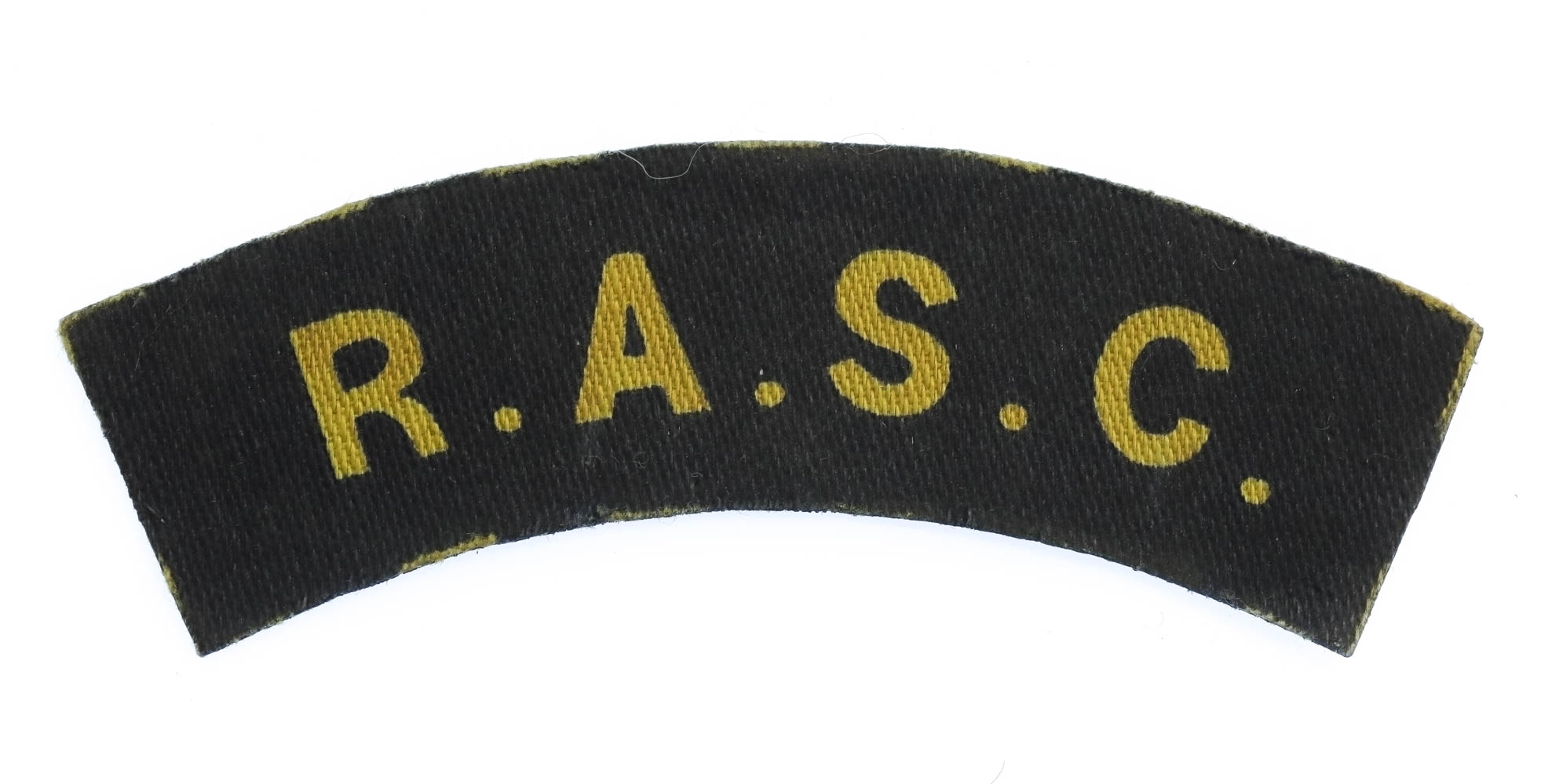Royal Army Service Corps (R.A.S.C.) WW2 Printed Shoulder Title