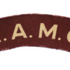Royal Army Medical Corps (R.A.M.C.) Printed Shoulder Title
