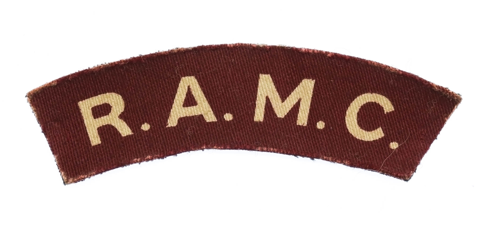 Royal Army Medical Corps (R.A.M.C.) Printed Shoulder Title