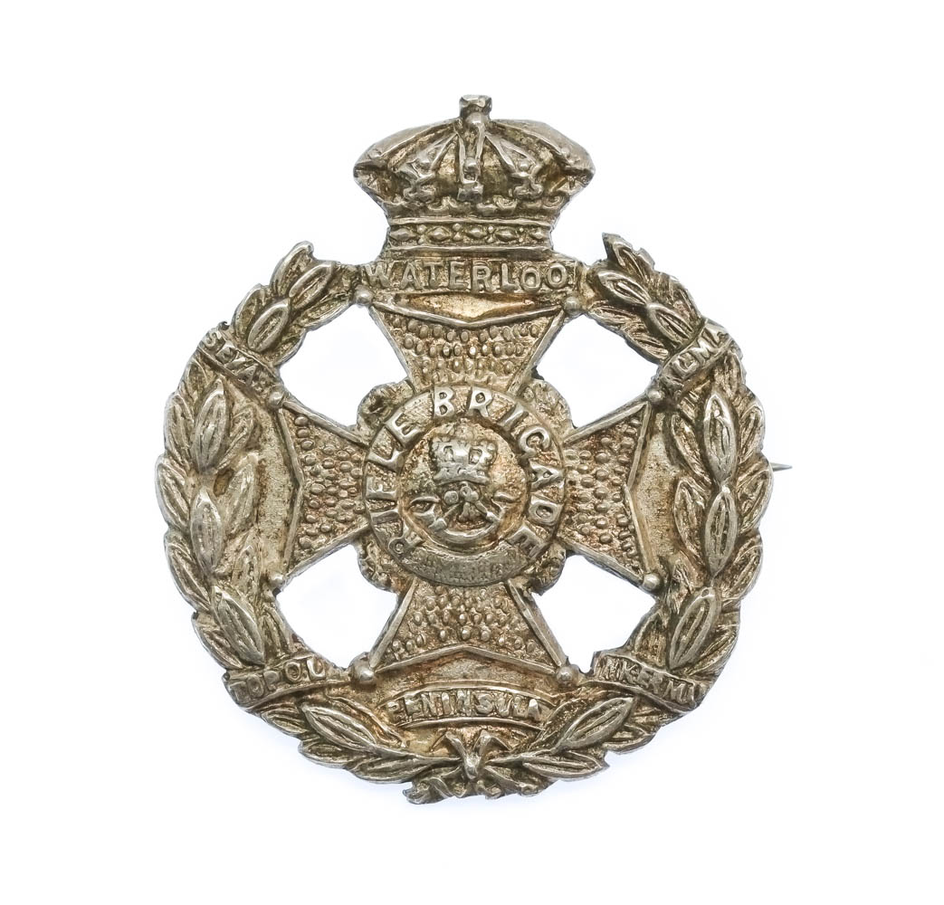 Rifle Brigade Sterling Silver Sweetheart Brooch