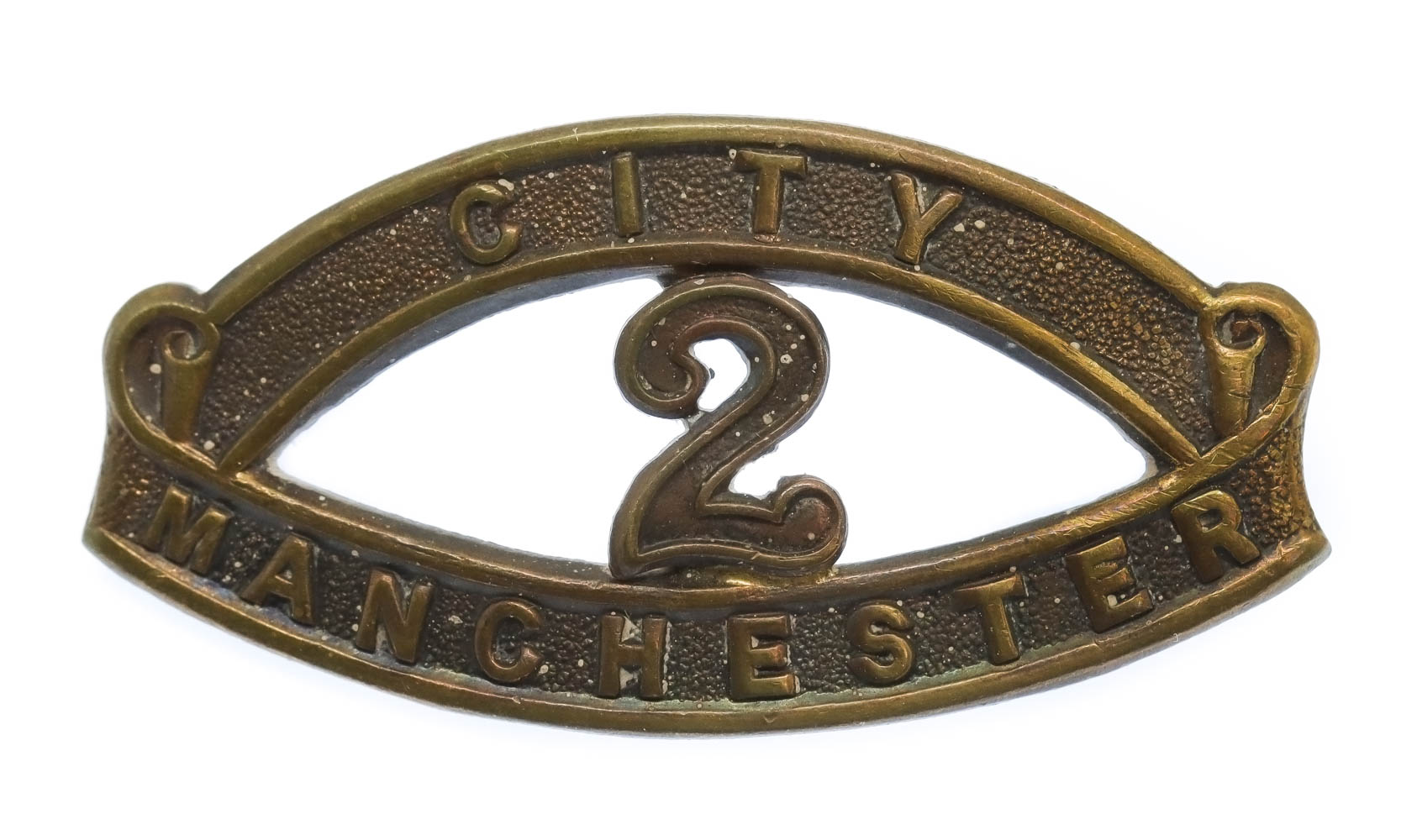 WWI 17th (2nd City Pals) Bn. Manchester Regiment (CITY/2/MANCHESTER) Shoulder Title
