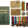 WW2 Merchant Navy Medal Group of Five with Fathers Defence & War Medal - Engineer W. Thornley, Merchant Navy