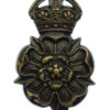 Yorkshire Dragoons Blackened Brass Cap Badge - King's Crown