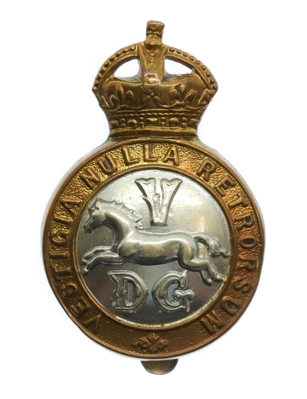 5th Dragoon Guards Cap Badge - King's Crown