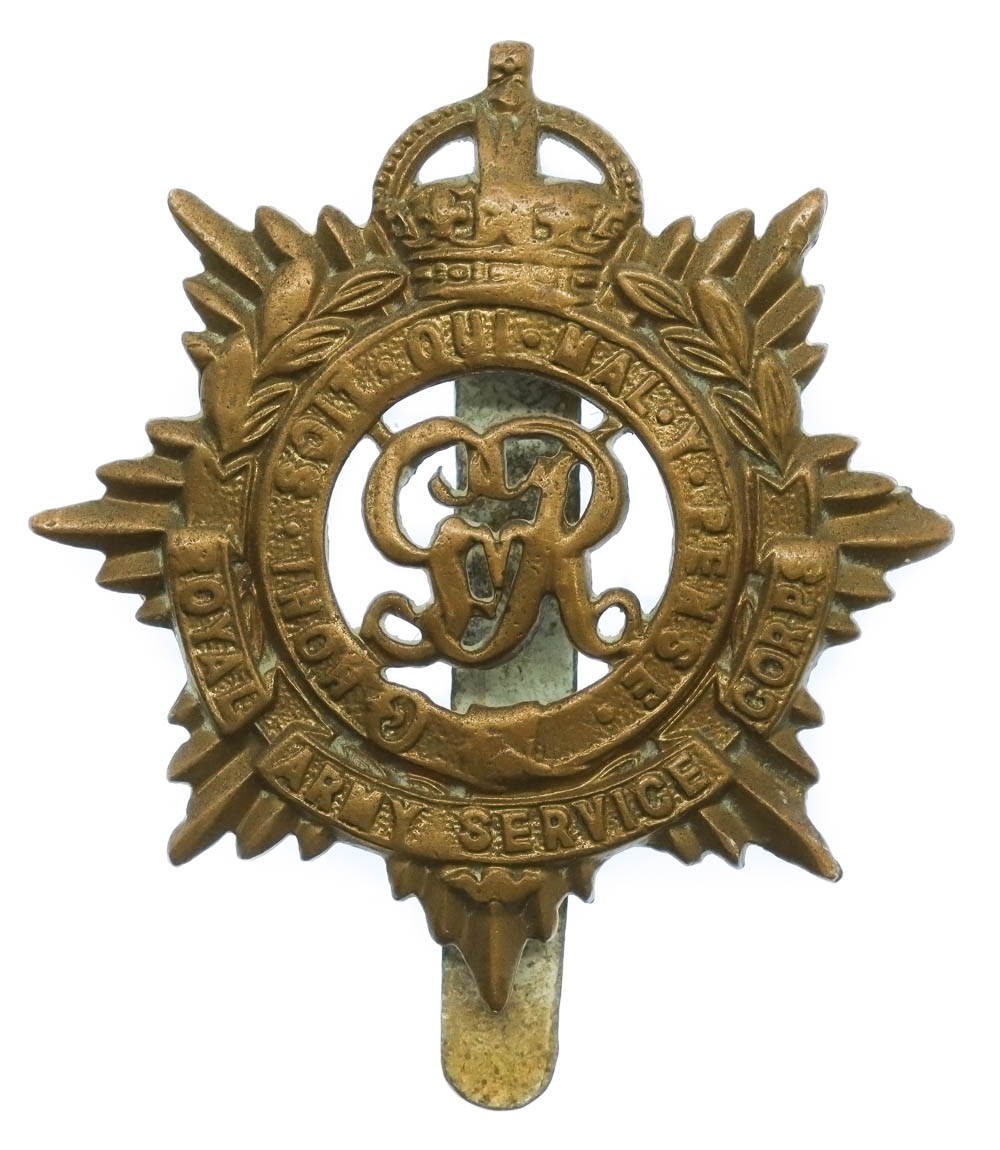 George V Royal Army Service Corps (R.A.S.C.) Cap Badge