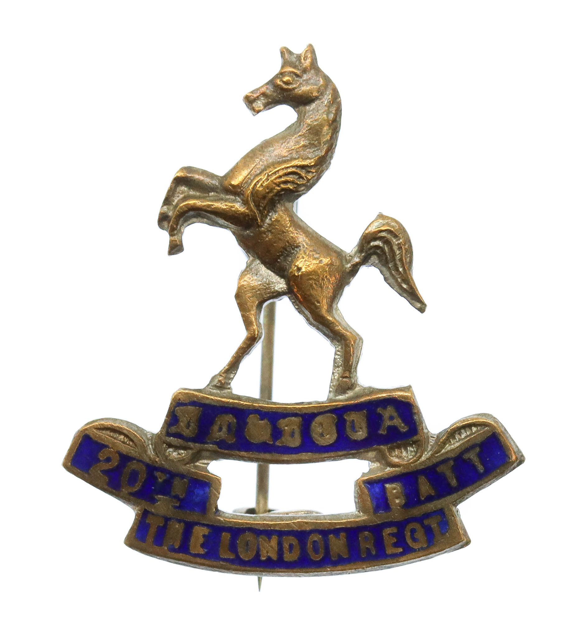 20th County of London Bn. (Blackheath & Woolwich) London Regiment Enamelled Sweetheart Brooch