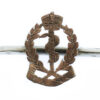 Royal Army Medical Corps (R.A.M.C.) Gold on Silver Sweetheart Brooch