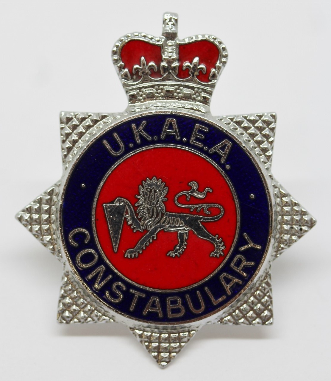 United Kingdom Atomic Energy Authority (U.K.A.E.A.) Constabulary Enamelled Cap Badge