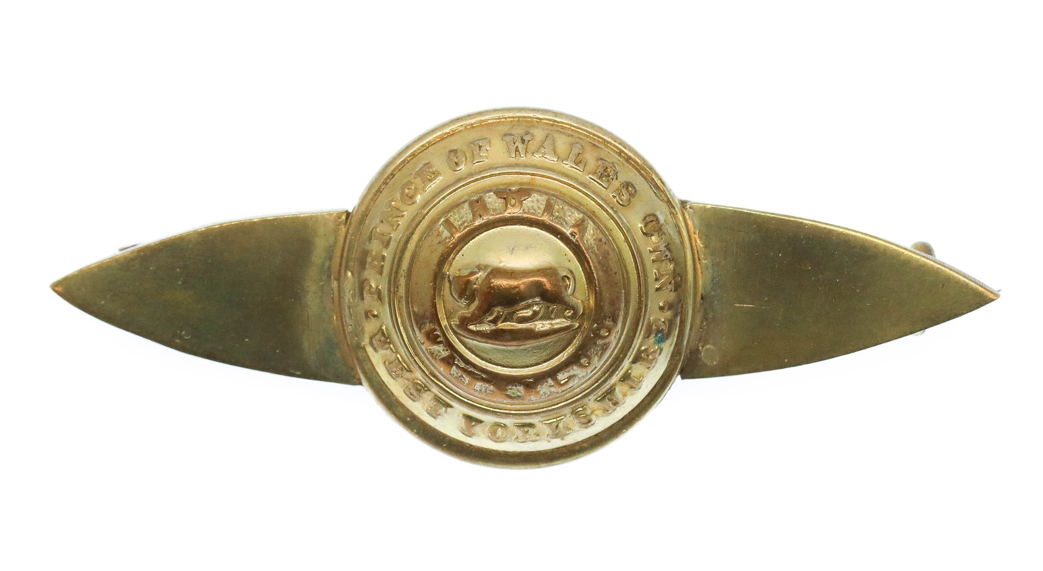 West Yorkshire Regiment Button Sweetheart Brooch