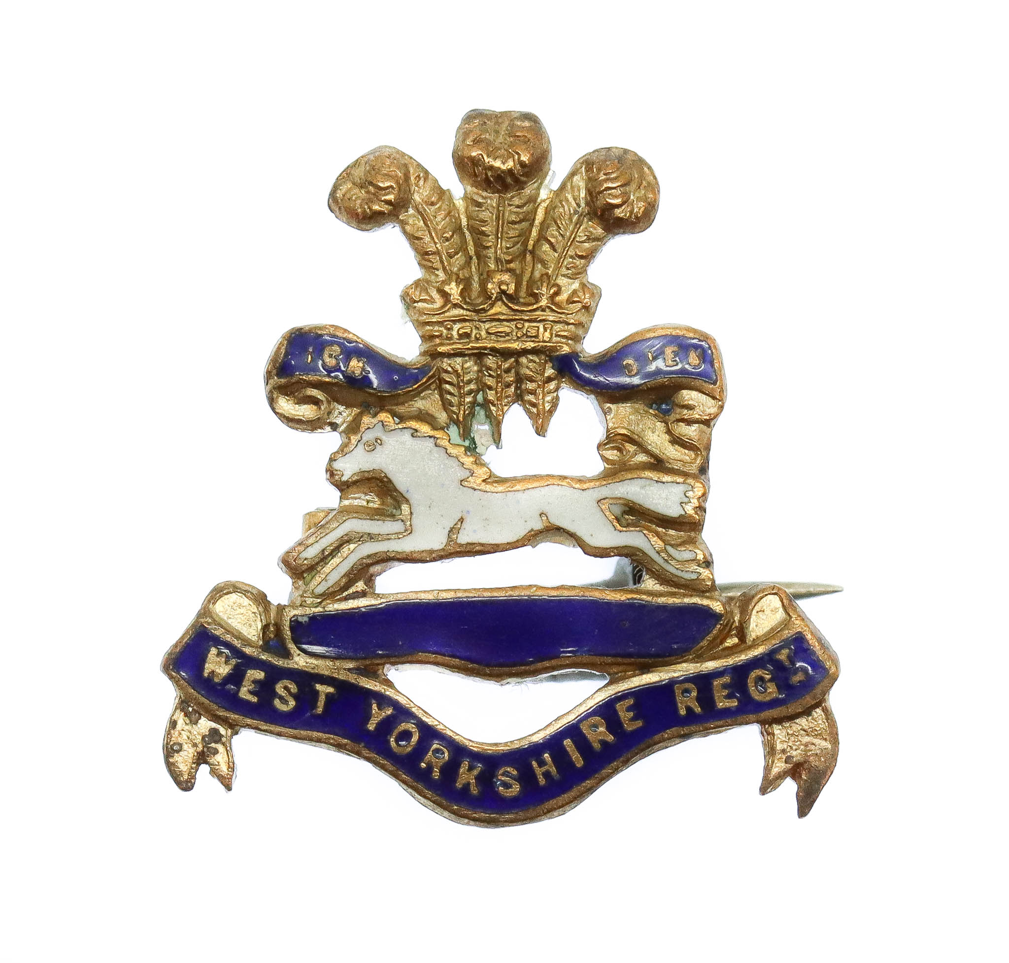 West Yorkshire Regiment Enamelled Sweetheart Brooch