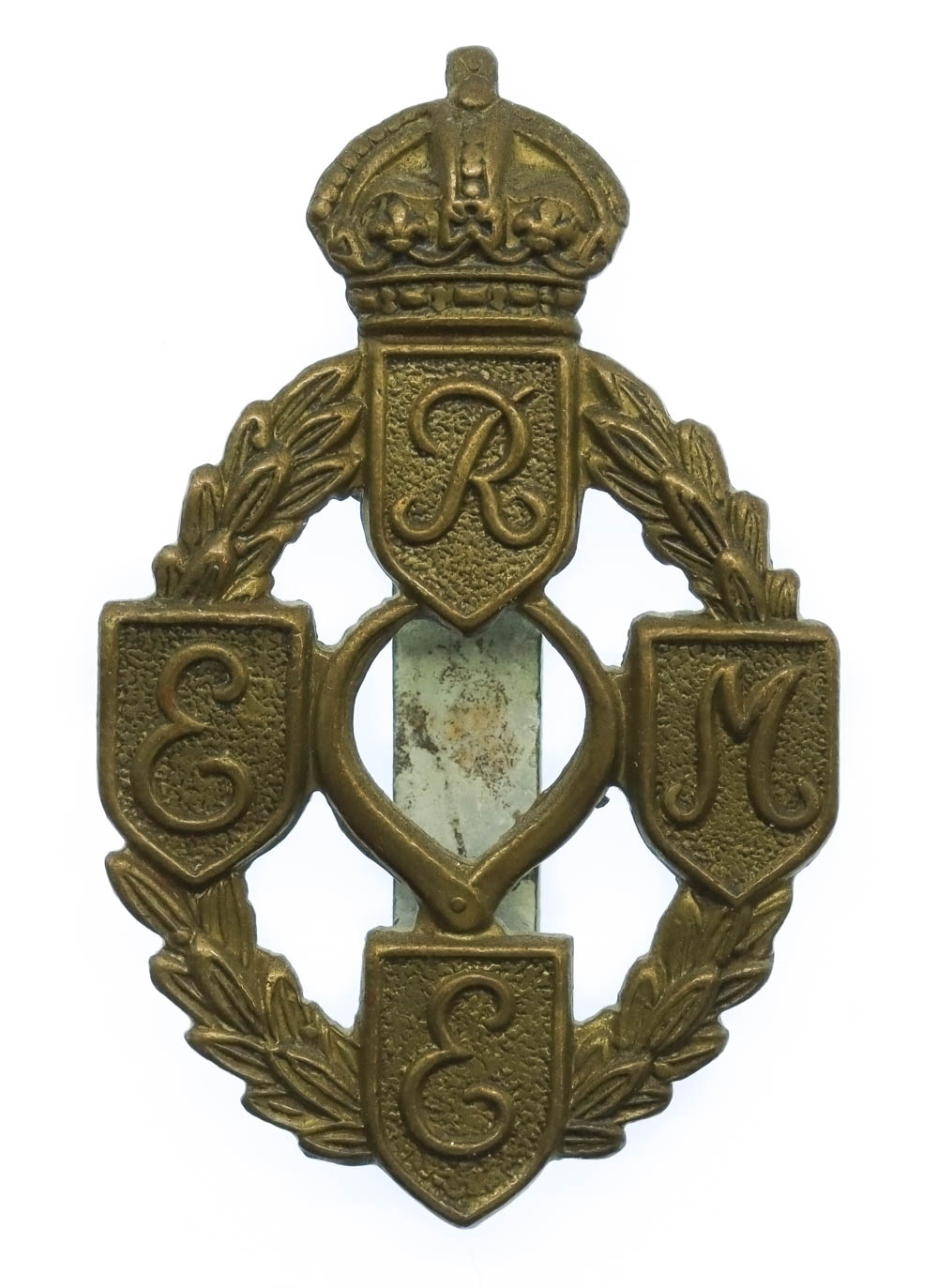 Royal Electrical & Mechanical Engineers (R.E.M.E.) Cap Badge - King's Crown
