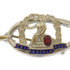 WWI Norfolk Regiment Enamelled Sweetheart Brooch