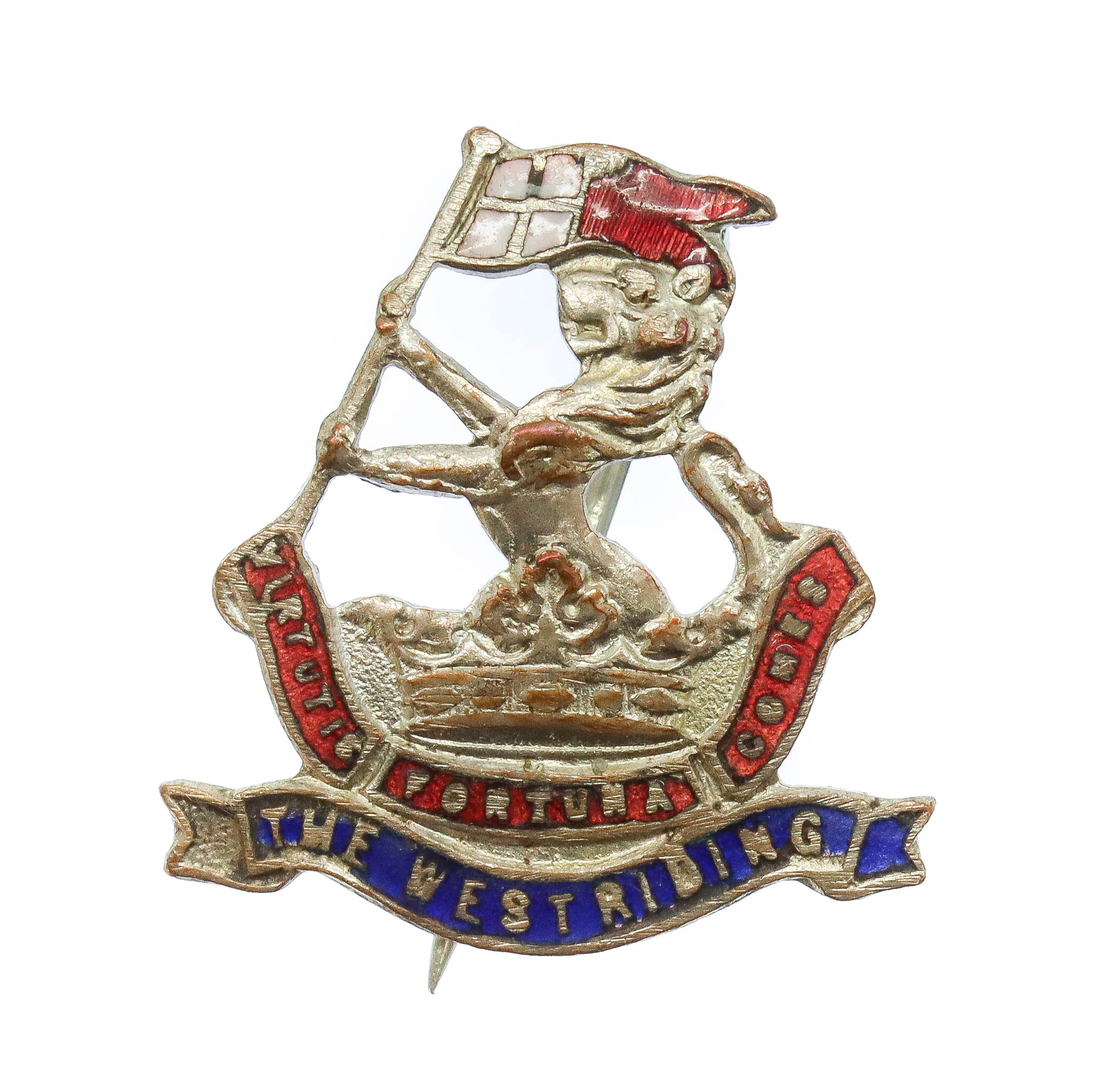 West Riding Regiment (Duke of Wellington's) Enamelled Sweetheart Brooch