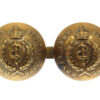 Royal Army Medical Corps (R.A.M.C.) Button Sweetheart Brooch - King's Crown