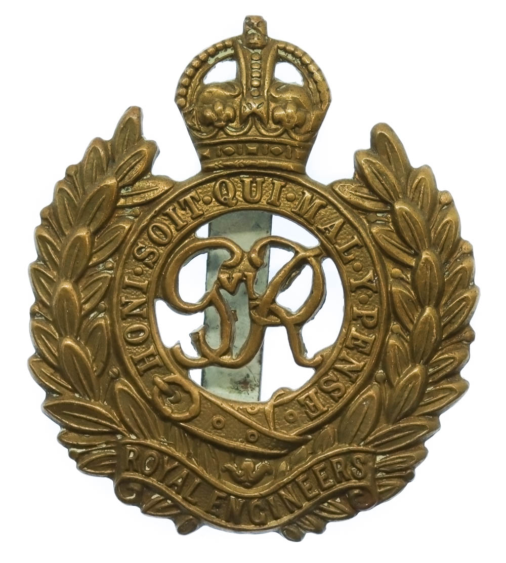 George VI Royal Engineers Cap Badge