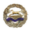West Yorkshire Regiment Brass & Enamel Wreath Sweetheart Brooch