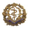 Royal Army Medical Corps (R.A.M.C.) Brass & Enamel Wreath Sweetheart Brooch