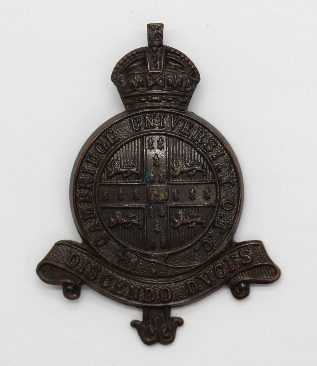 Cambridge University O.T.C. Cap Badge - King's Crown