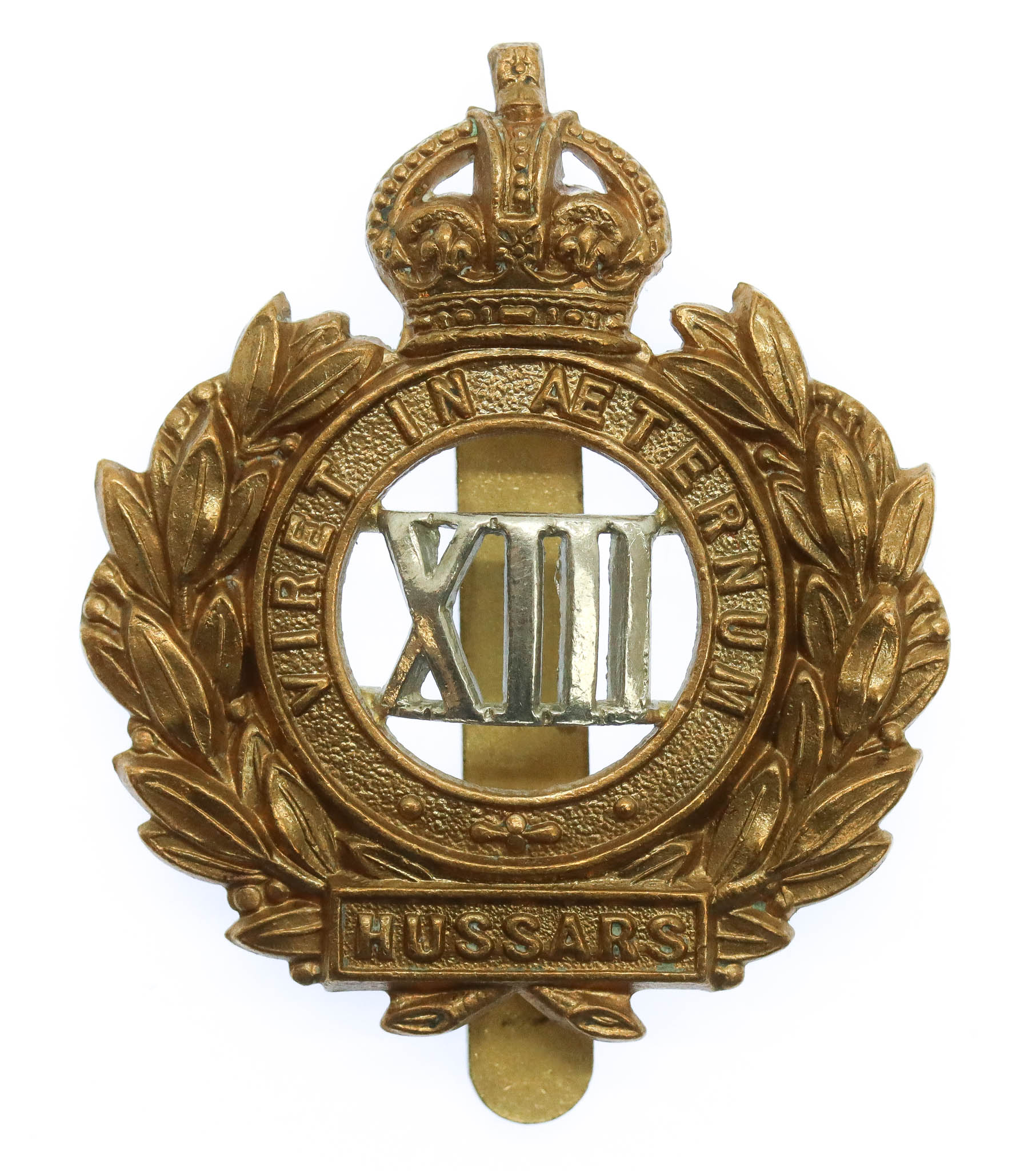 Edwardian 13th Hussars Cap Badge