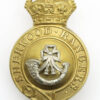 Sherwood Rangers Yeomanry Officer's Horse Furniture Bit Boss Badge - King's Crown