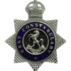 Kent Constabulary Senior Officer's Enamelled Cap Badge - King's Crown