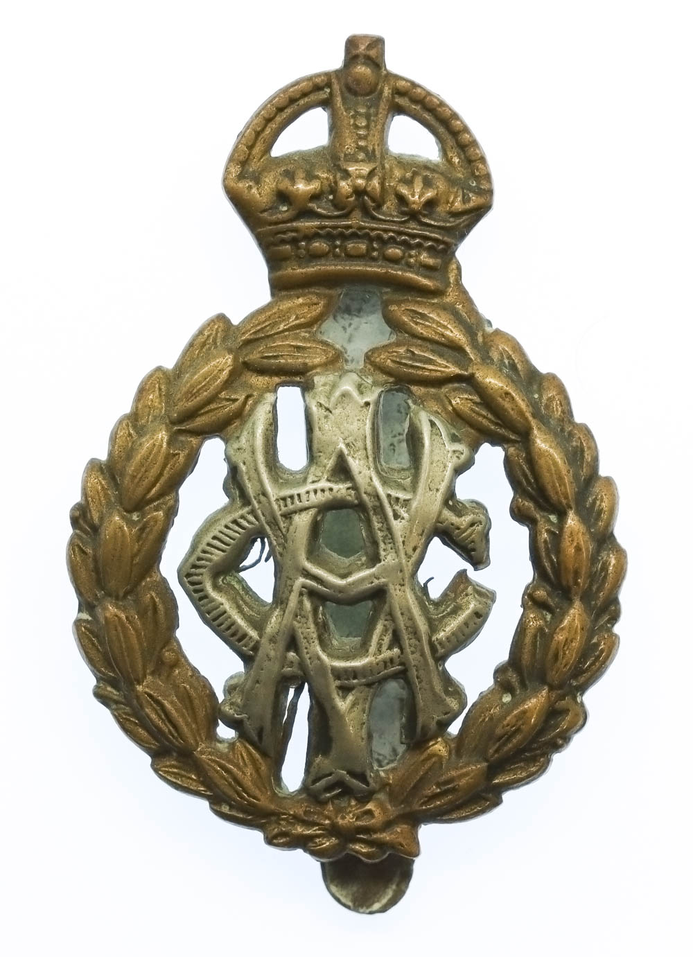 Army Veterinary Corps (.A.V.C.) Cap Badge - King's Crown