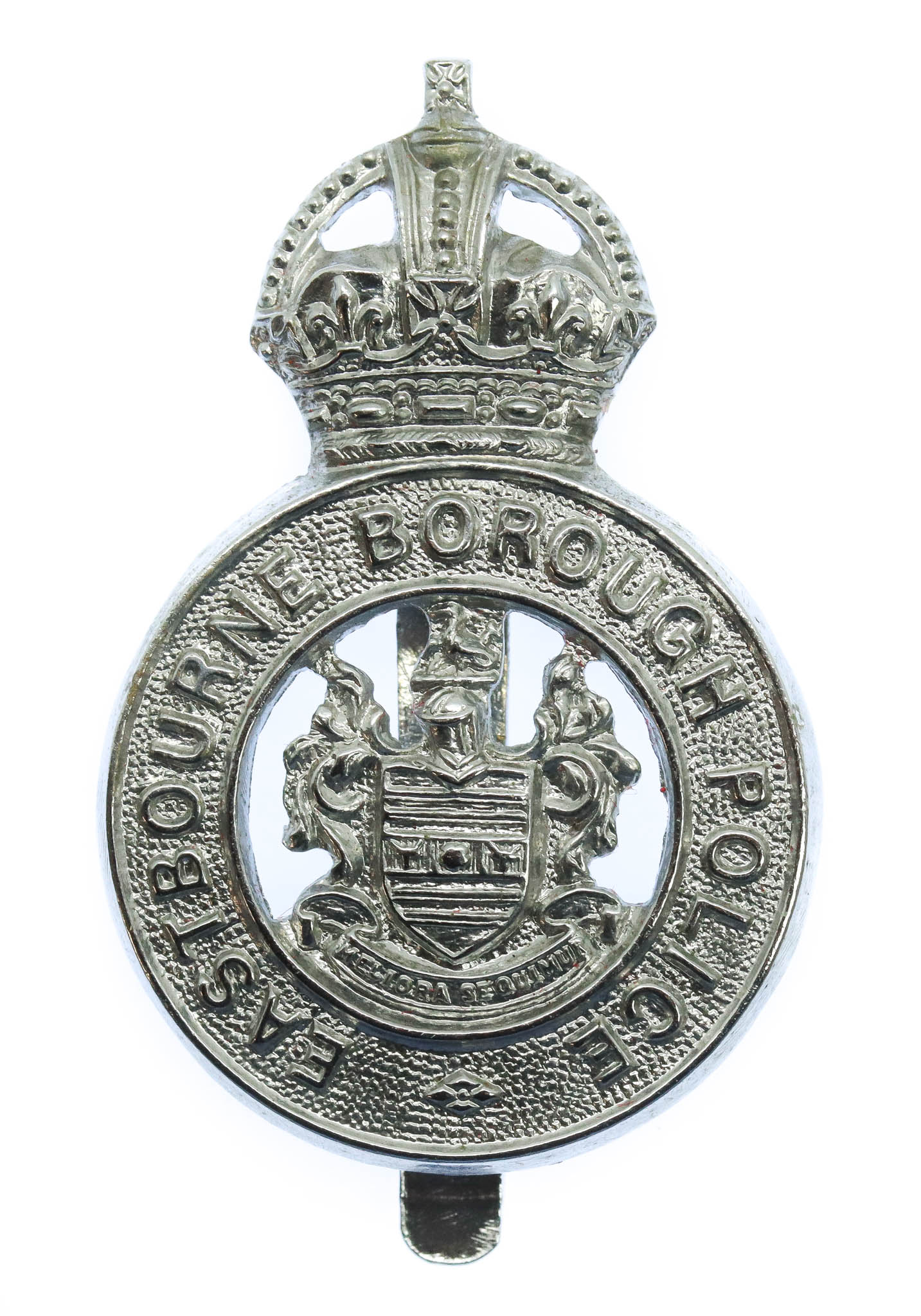 Eastbourne Borough Police Cap Badge - King's Crown