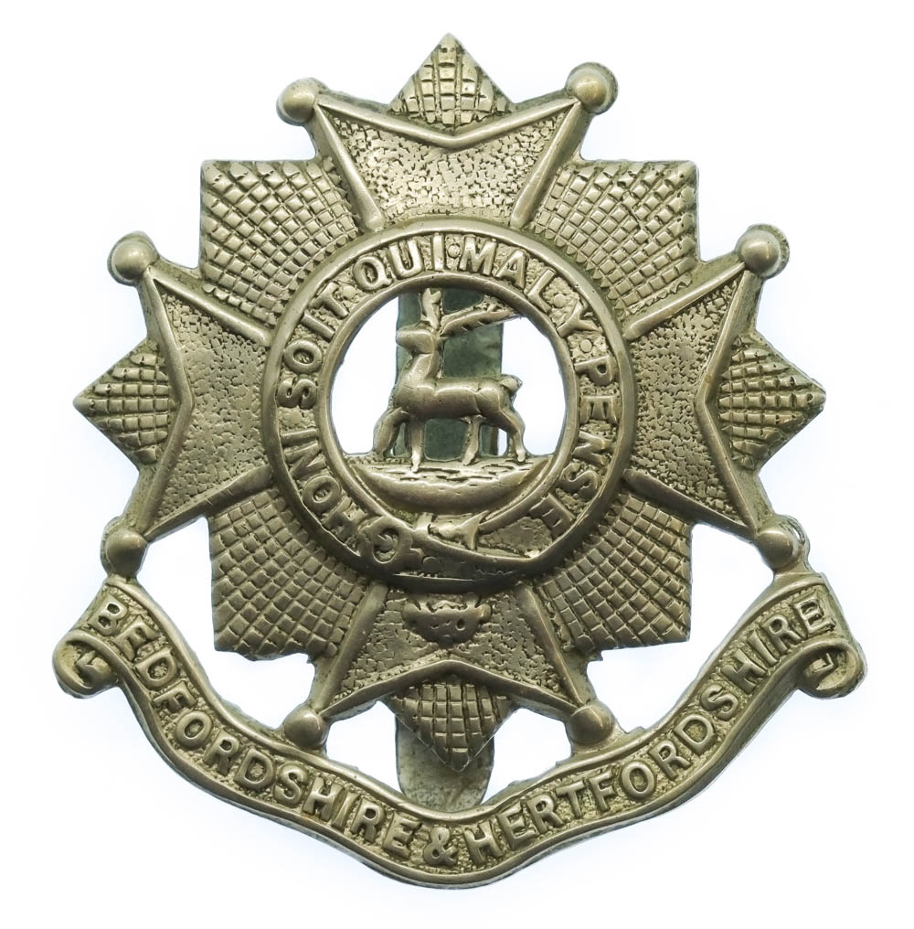 Bedfordshire & Hertfordshire Regiment Cap Badge
