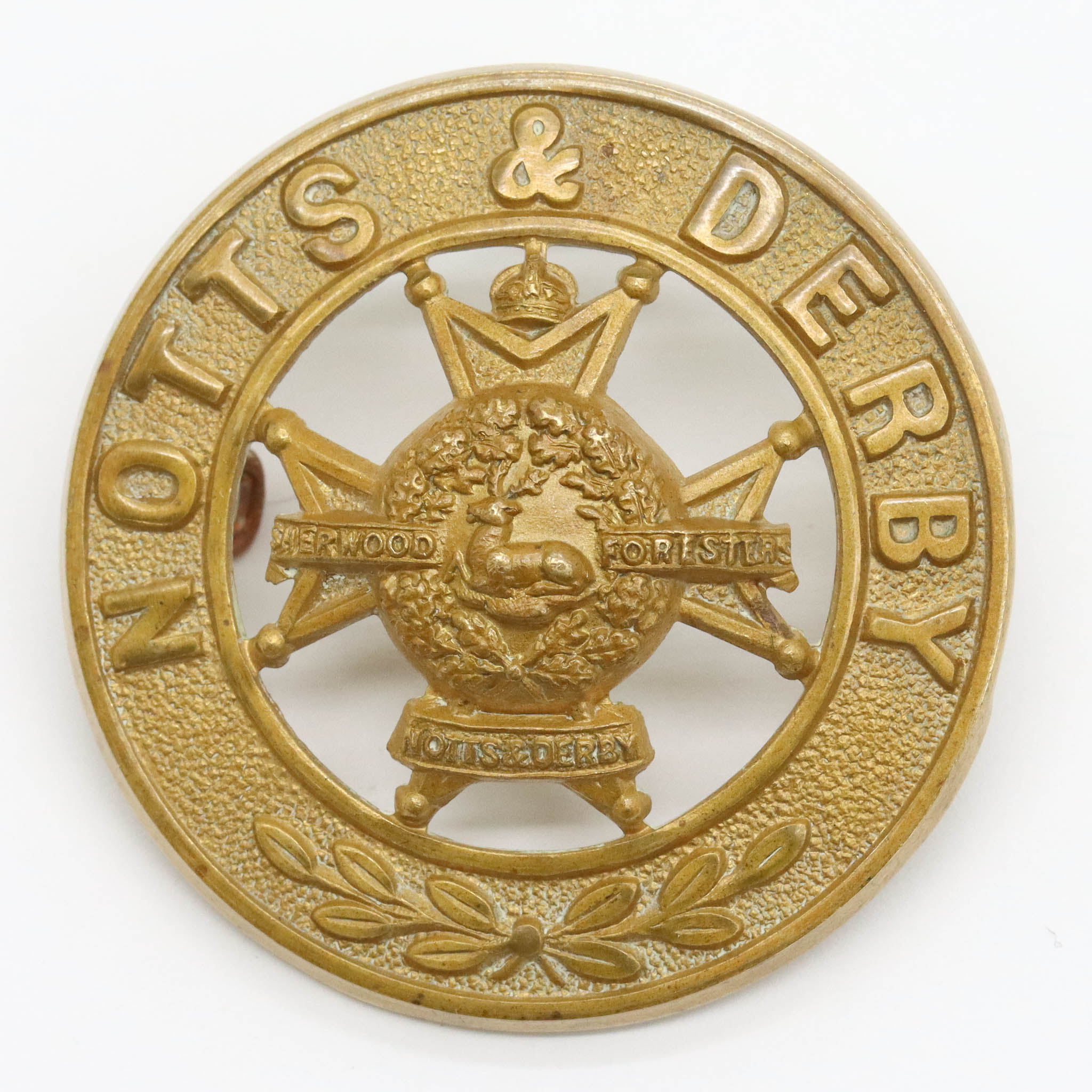 Notts & Derby Regiment (Sherwood Foresters) Helmet Plate Centre