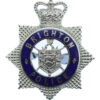 Brighton Borough Police Senior Officer's Enamelled Cap Badge - Queen's Crown