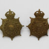 Pair of Army Service Corps (A.S.C.) Collar Badges - King's Crown