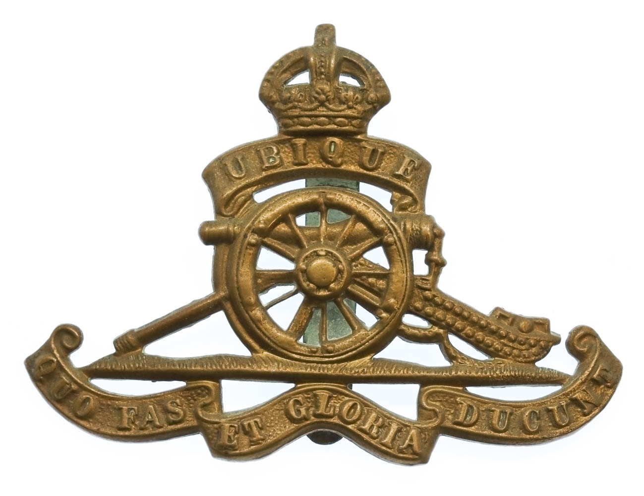 Royal Artillery Cap Badge - King's Crown