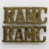 Pair of Royal Army Medical Corps (R.A.M.C.) Shoulder Titles