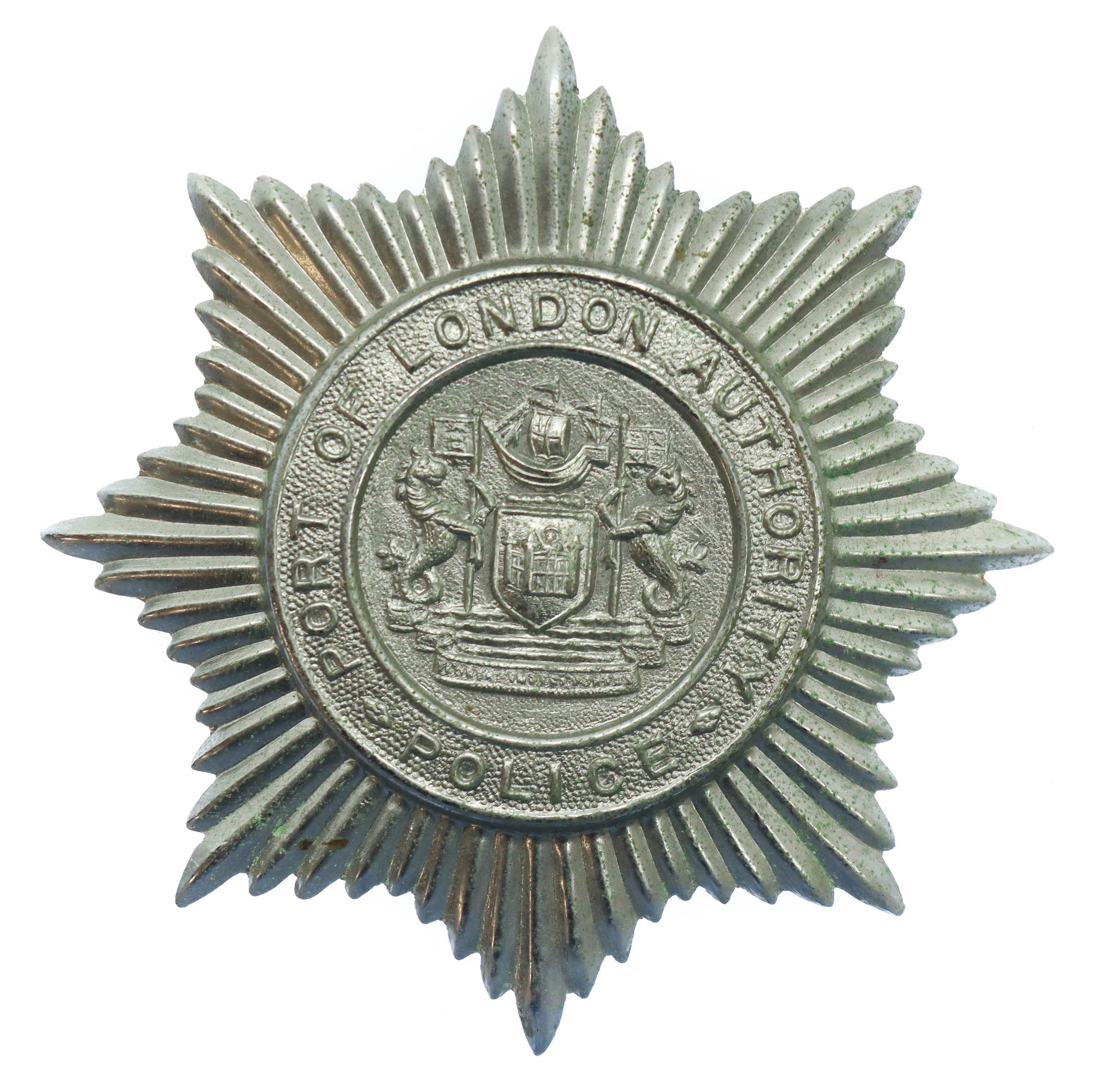 Port of London Authority Police Star Helmet Plate