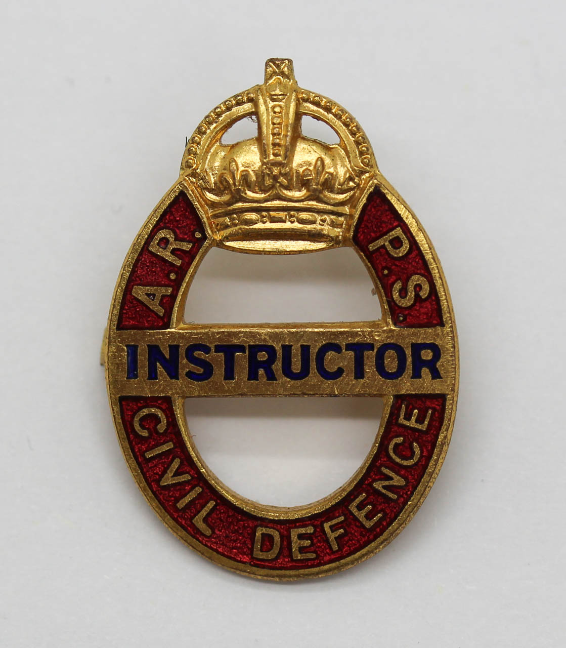 WW2 Air Raid Precaution School (A.R.P.S.) Civil Defence Instructor Badge