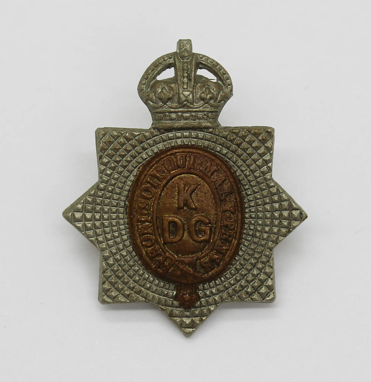 1st King's Dragoon Guards Collar Badge - King's Crown