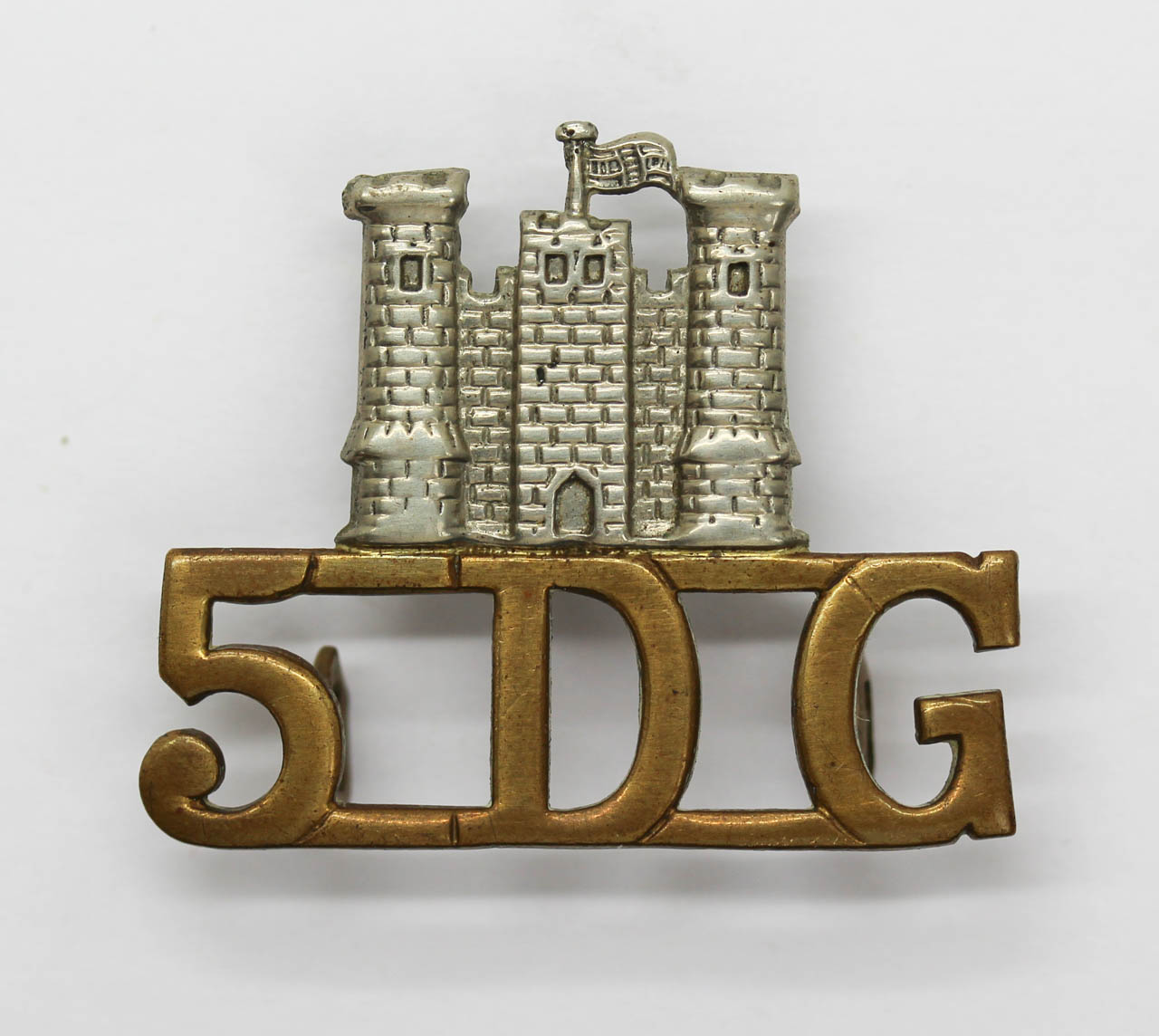 5th Dragoon Guards (Castle/5.D.G.) Shoulder Title