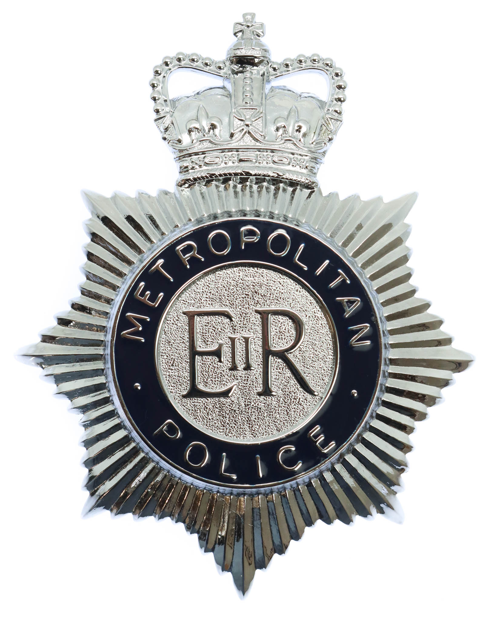 Metropolitan Police Enamelled Helmet Plate - Queen' Crown