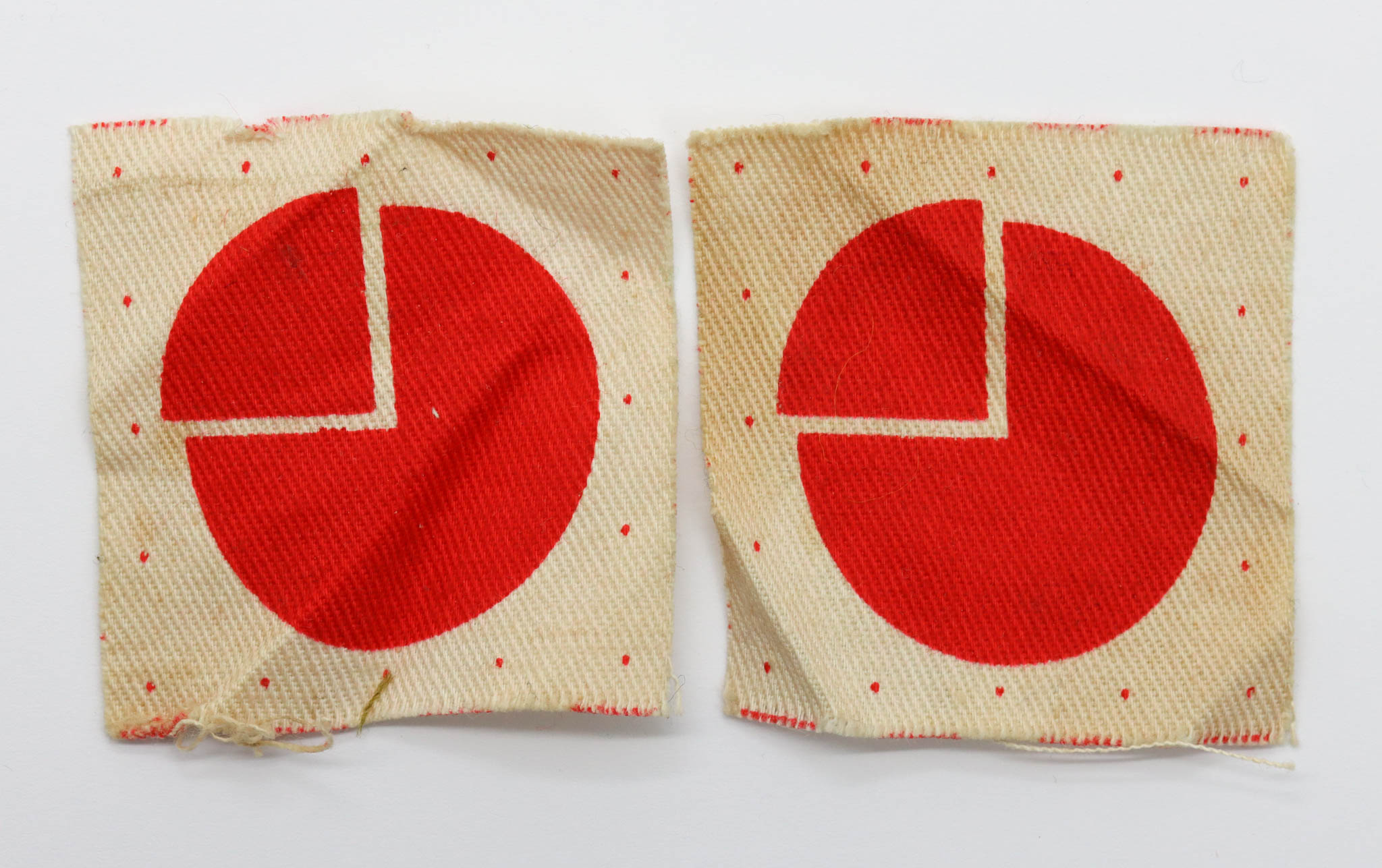 Pair of 4th Infantry Division Printed Formation Signs (2nd Pattern)
