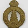 Canadian Forestry Corps Cap Badge - King's Crown