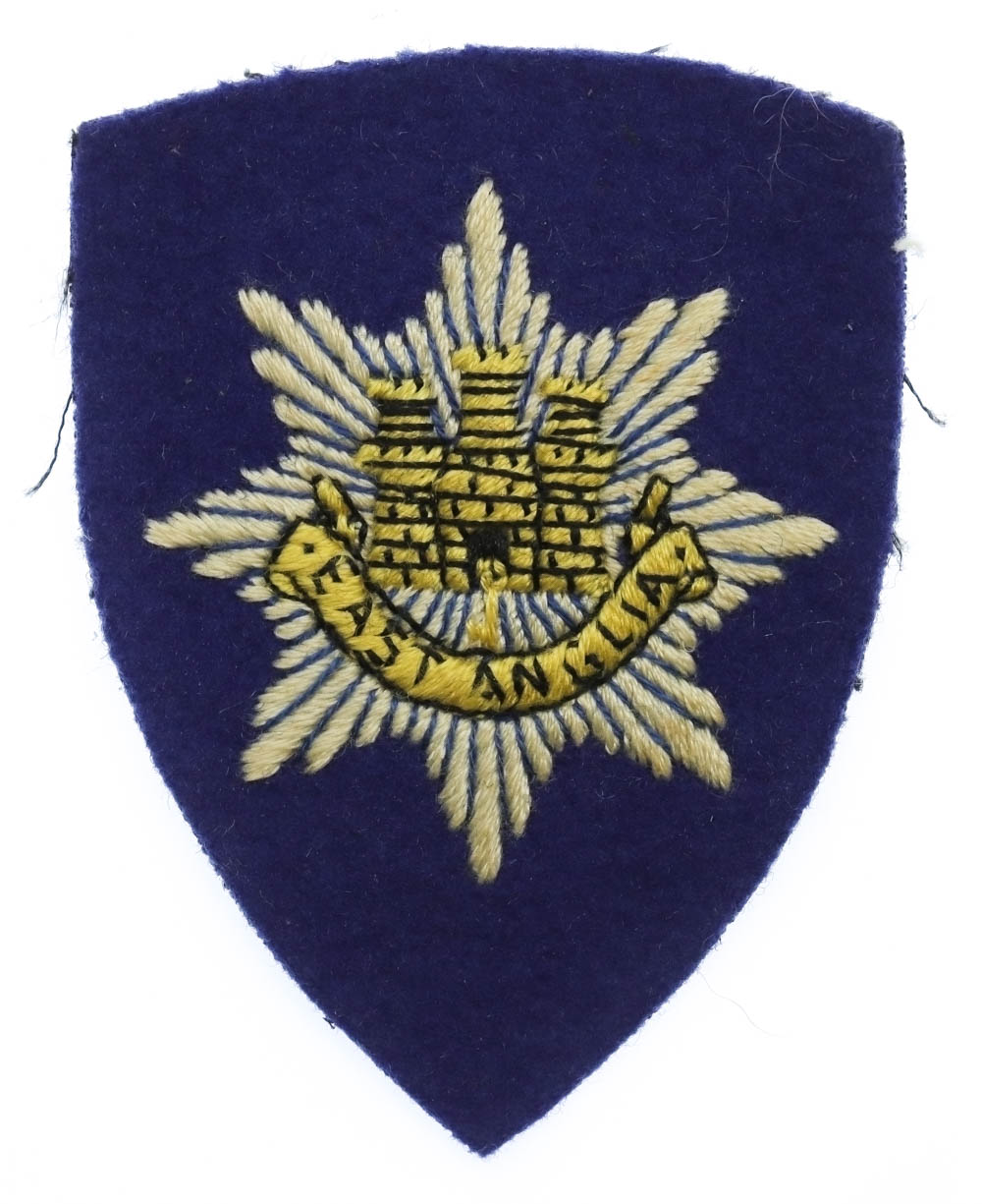East Anglian Brigade Territorial Army Units Cloth Formation Sign