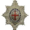 Coldstream Guards Officer's Silver & Enamel Cap Badge