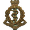 Royal Army Medical Corps (R.A.M.C.) Brass Cap Badge - King's Crown